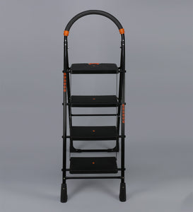 Parasnath Black Diamond Heavy Folding Ladder With Wide Steps 4 Steps 4.1 Ft Ladder - PARASNATH
