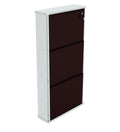 PARASNATH BrownWhite Wall Shoe Rack 3 Shelves Shoes Stand - PARASNATH